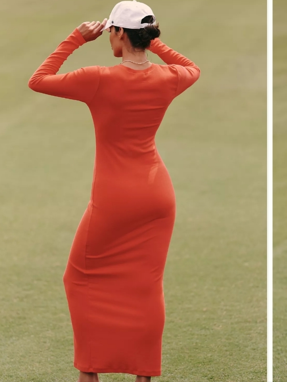 NWT Daily Practice Long-Sleeve Ribbed Maxi Dress - Picture 2 of 7